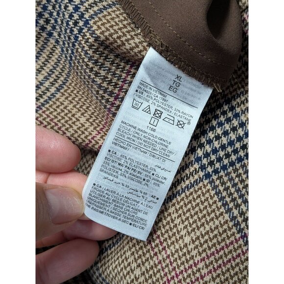 Old Navy Taylor Wide Leg Trousers Women Size XL High Rise Academia Preppy Office - Picture 10 of 11